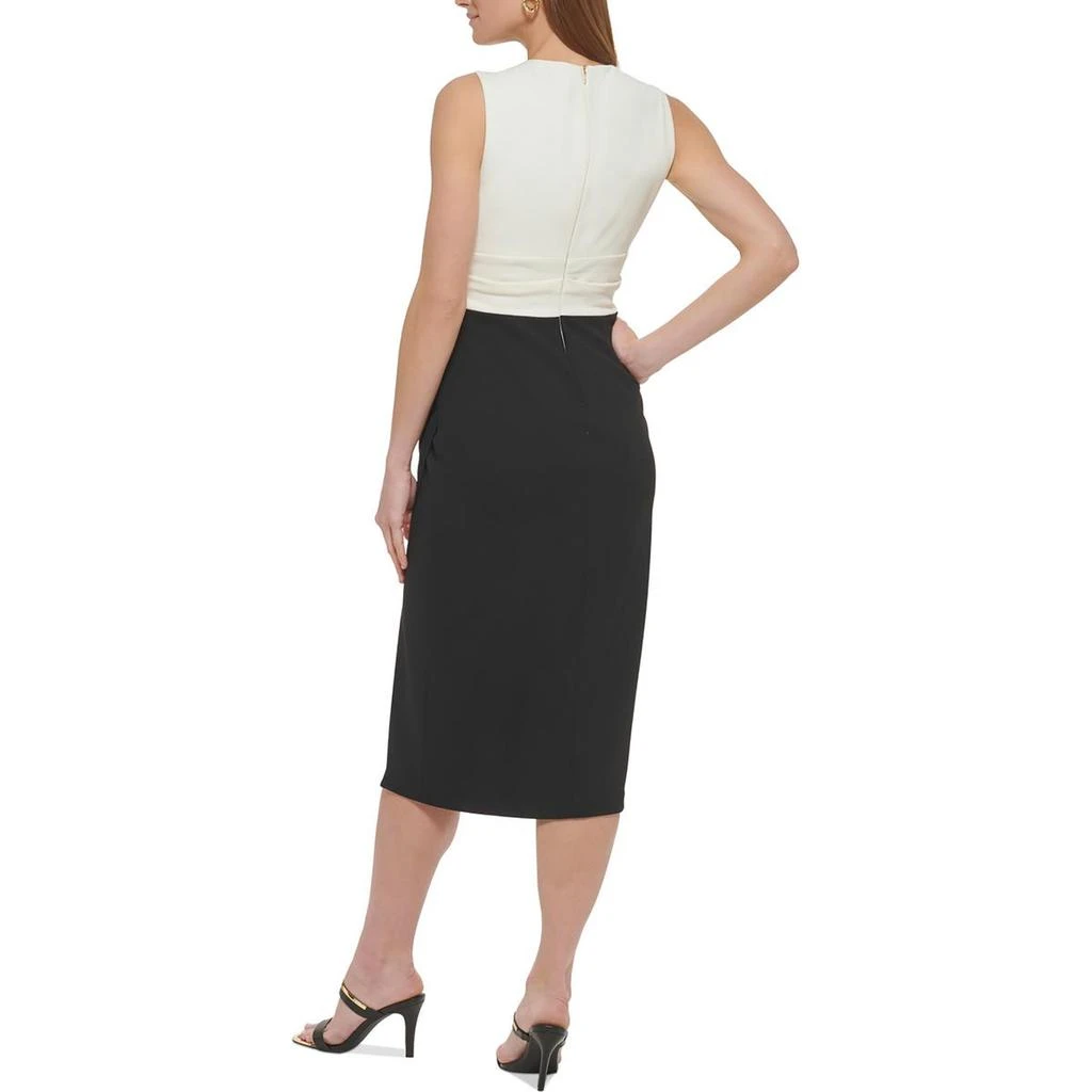 商品DKNY|DKNY Womens Keyhole Ruched Wear To Work Dress,价格¥87,第2张图片详细描述