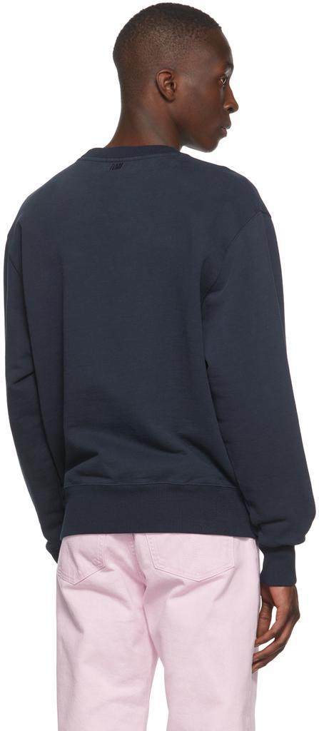 商品AMI|SSENSE Exclusive Navy Ami de Cœur Sweatshirt,价格¥2373,第5张图片详细描述