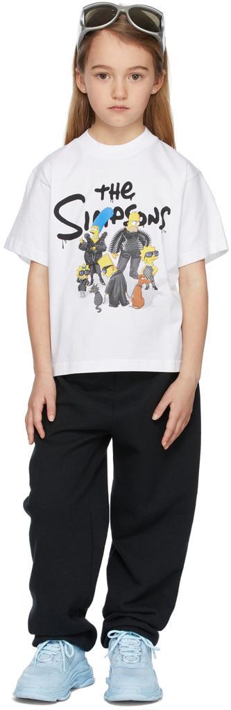 商品Balenciaga|Kids White The Simpsons Edition T-Shirt,价格¥1440,第1张图片