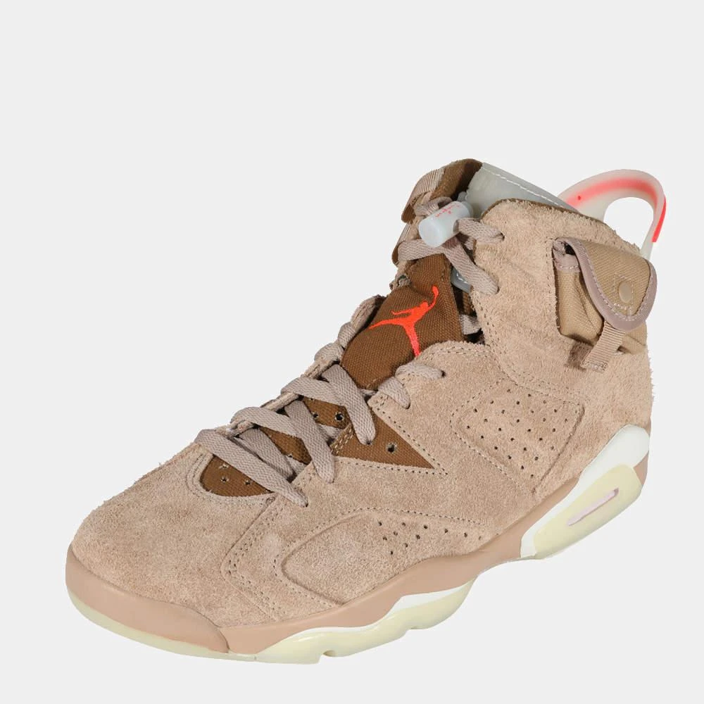 商品[二手商品] Jordan|Air Jordan x Travis Scott  Jordan 6 Retro 'British Khaki' Sneaker US 8.5 IT 42,价格¥4191,第2张图片详细描述
