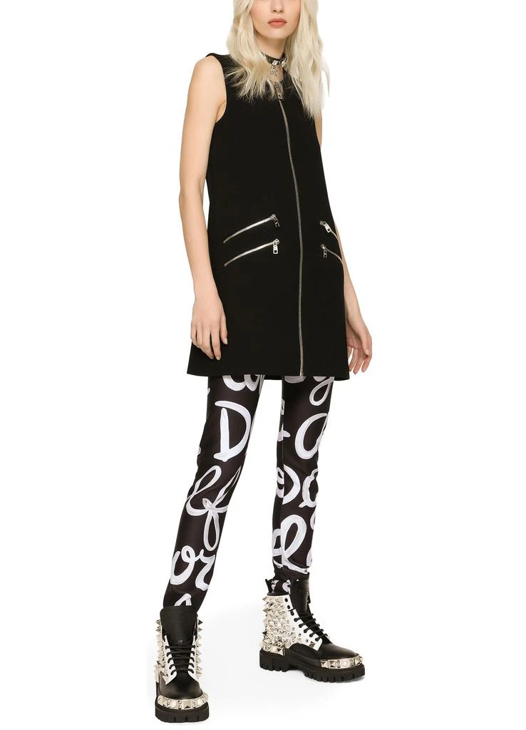 商品Dolce & Gabbana|短款羊毛绉纱 A 字形连衣裙,价格¥9823,第2张图片详细描述