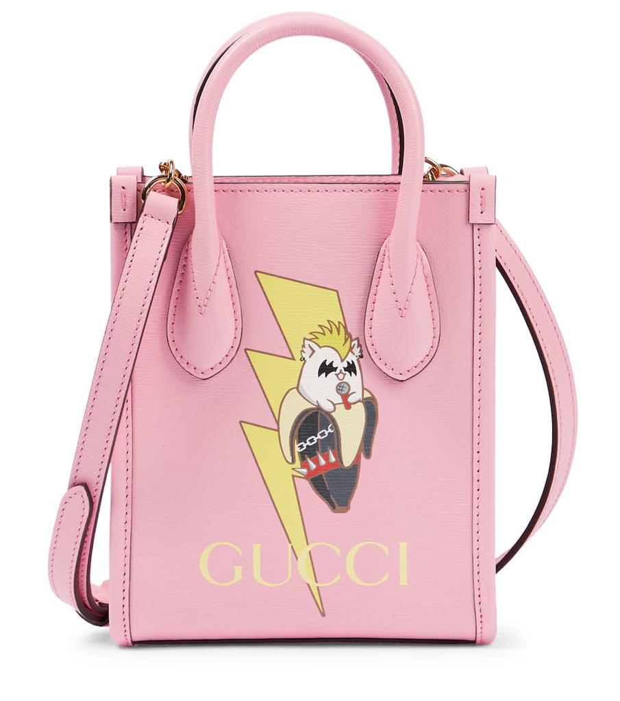 商品Gucci|Mini printed leather tote,价格¥10325,第1张图片