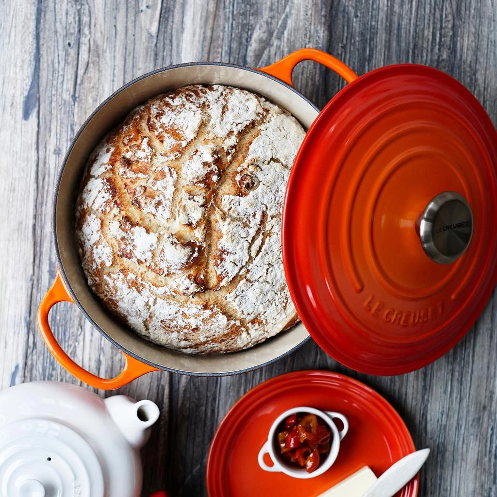 商品Le Creuset|Signature Cast Iron Round Casserole - 28cm - Bamboo Green,价格¥2879,第3张图片详细描述