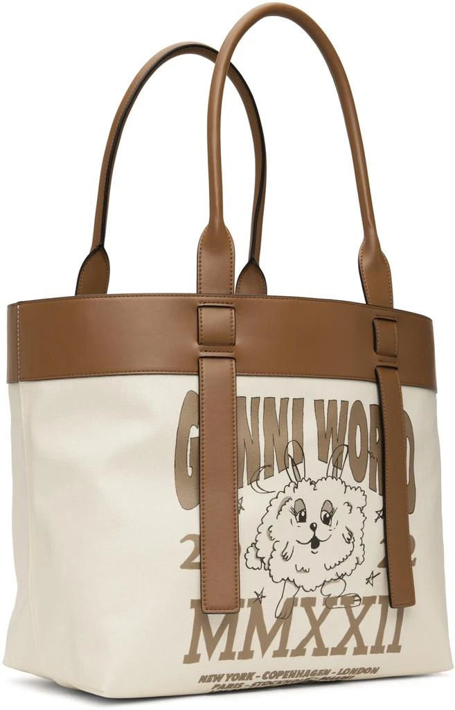 商品Ganni|Off-White Graphic Tote,价格¥1618,第2张图片详细描述