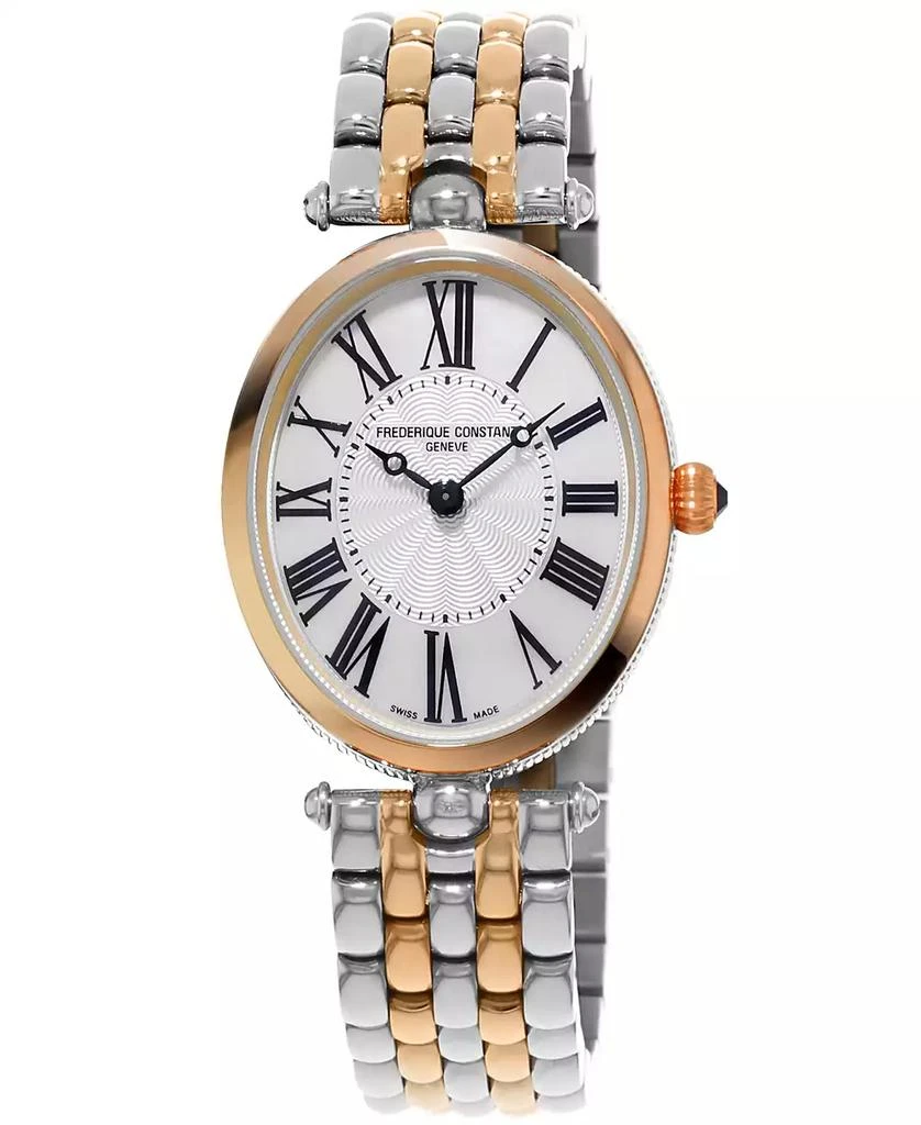 商品Frederique Constant|Women's Swiss Art Deco Two-Tone Stainless Steel Bracelet Watch 30x25mm,价格¥8939,第1张图片