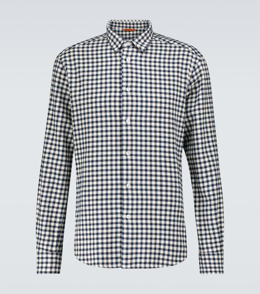 商品BARENA|Coppi长袖格纹衬衫,价格¥795,第1张图片