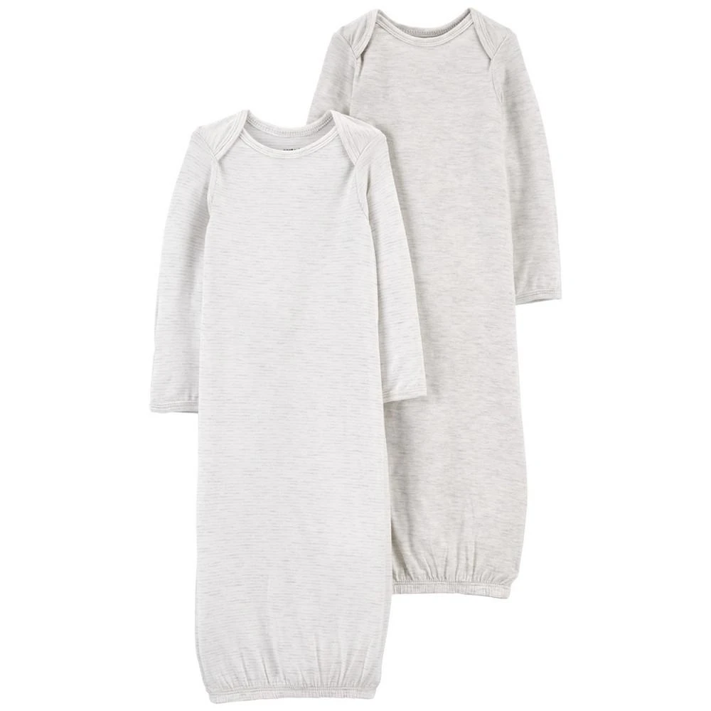 商品Carter's|Baby Boys or Baby Girls PurelySoft Basic Gowns, Pack of 2,价格¥164,第1张图片
