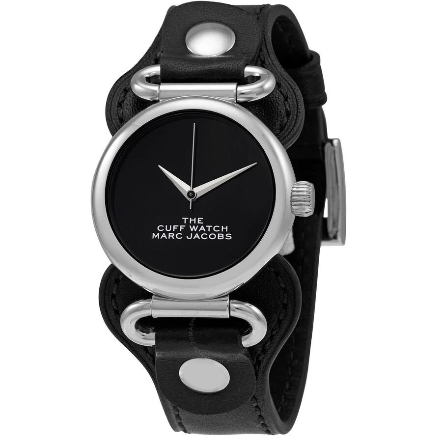 商品Marc Jacobs|The Cuff Quartz Black Dial Ladies Watch MJ0120179290,价格¥715,第1张图片