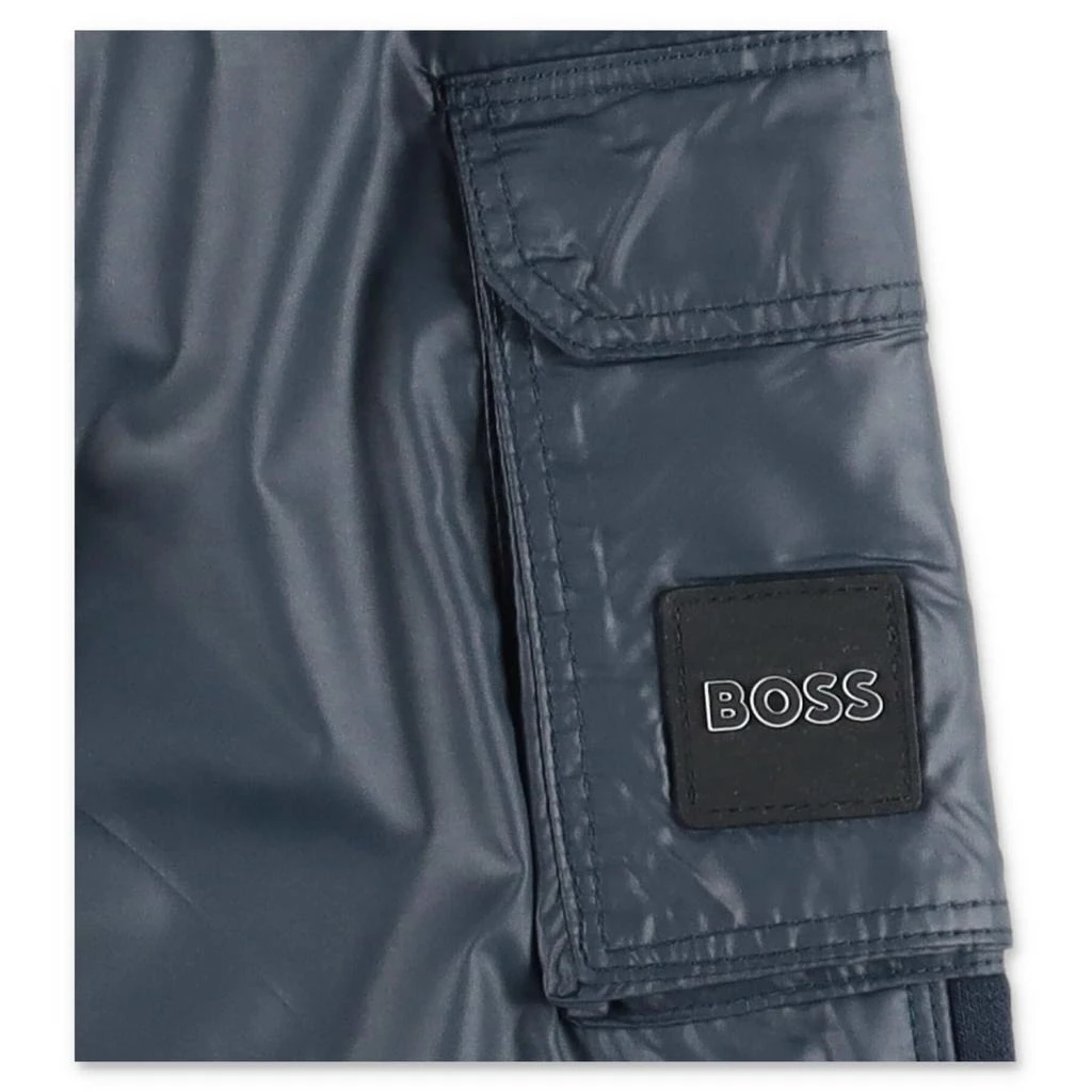 商品Hugo Boss|Hugo Boss Pantaloni Blu Navy In Felpa Di Cotone,价格¥766,第2张图片详细描述