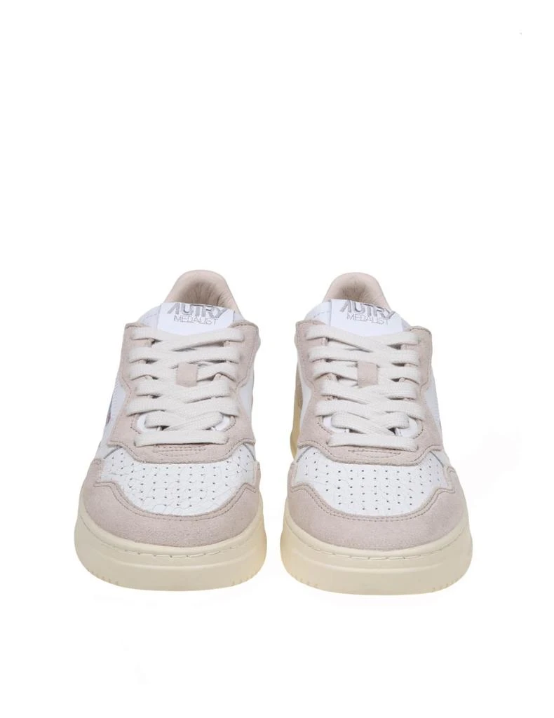 商品Autry|Sneakers In White And Sand Leather And Suede,价格¥1839,第2张图片详细描述