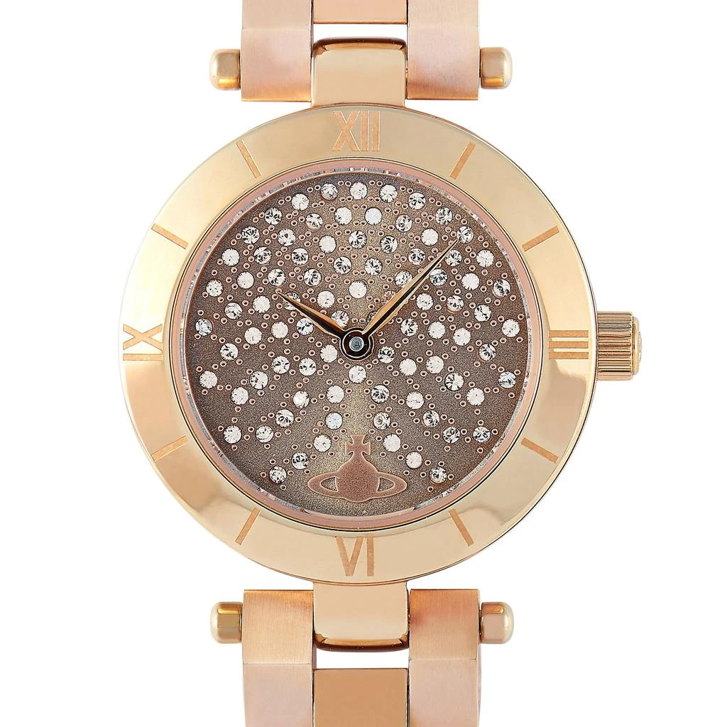 商品Vivienne Westwood|Vivienne Westwood Westbourne Stone Rose Gold-Tone Stainless Steel Watch VV092CHRS,价格¥1699,第1张图片