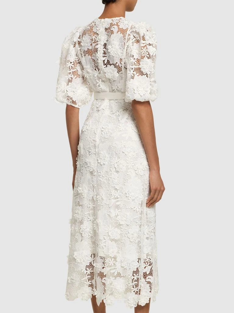 商品Zimmermann|Halliday Flower Lace Midi Dress,价格¥6226,第2张图片详细描述