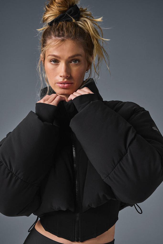 Alo Main Act Corset Puffer - Bold Red - Coats - Free
