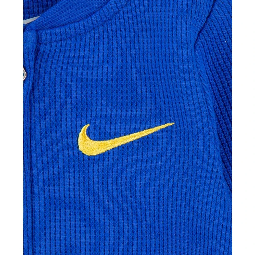 商品NIKE|Baby Boys or Baby Girls Swoosh Waffle Knit Footed Coverall,价格¥132,第3张图片详细描述