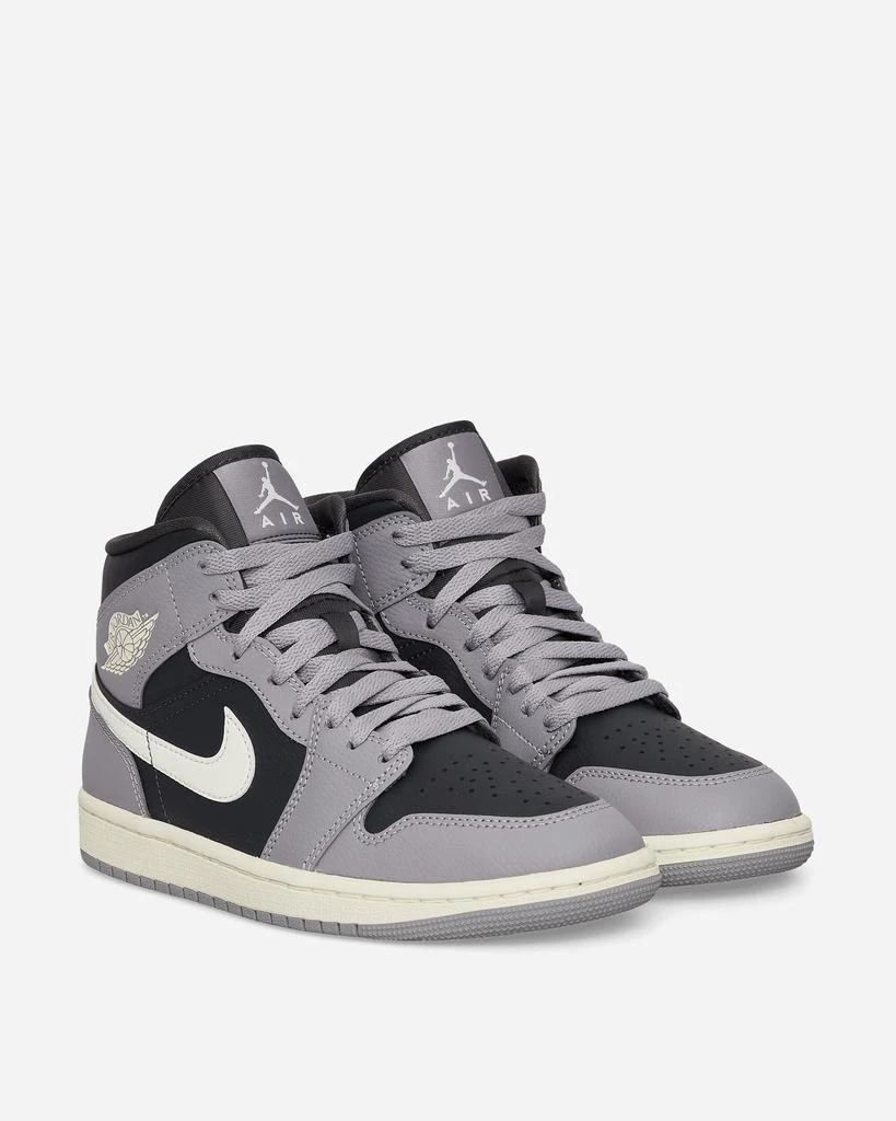 商品Jordan|WMNS Air Jordan 1 Mid Sneakers Cement Grey,价格¥555,第3张图片详细描述