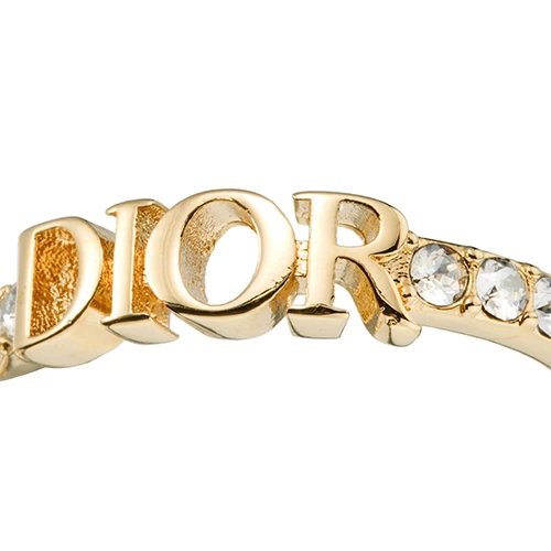 商品[国内直发] Dior|迪奥 ÉVOLUTION 字母装饰镂空 金属 戒指 女款 金色,价格¥3399,第6张图片详细描述