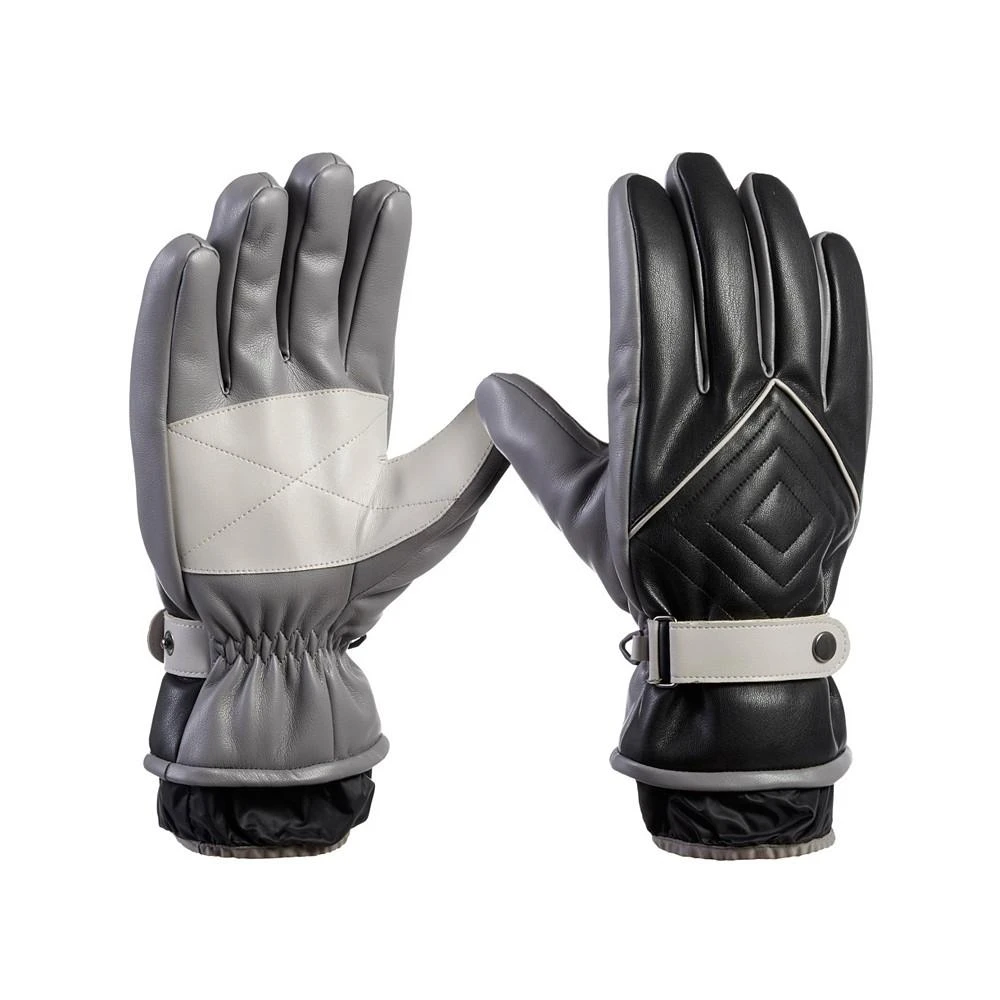 商品Isotoner Signature|Men's Lined Alpine Archive Faux Leather Touchscreen Gloves,价格¥253,第1张图片