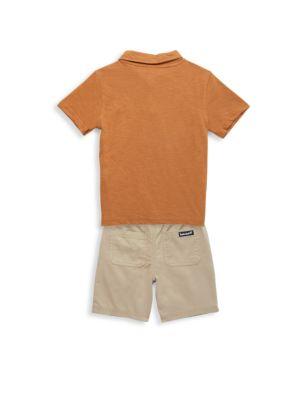 Little Boy's 2-Piece Polo & Shorts Set商品第2张图片规格展示