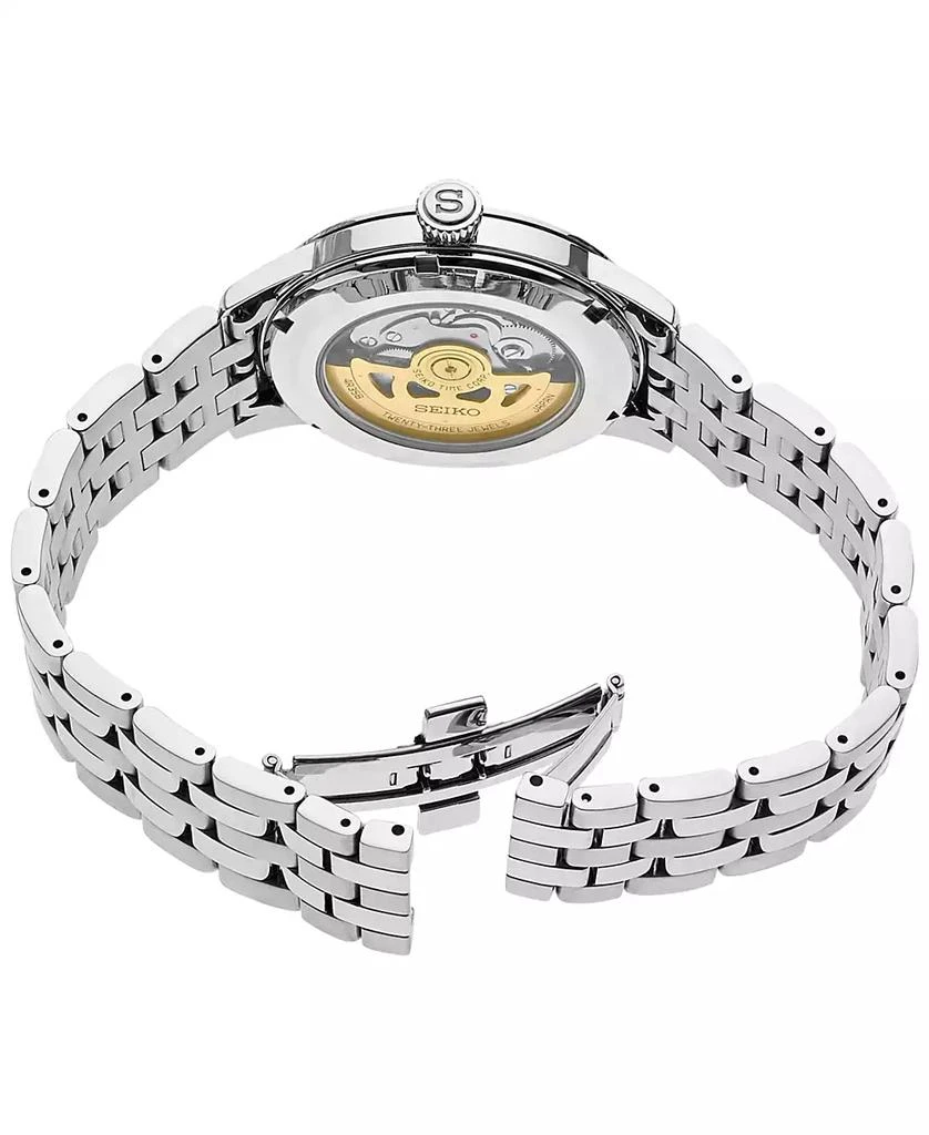 商品Seiko|Men's Automatic Presage Stainless Steel Bracelet Watch 40.5mm,价格¥3349,第3张图片详细描述