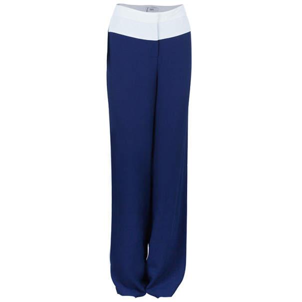 Prabal Gurung Navy Tuxedo Wide Leg Pants M商品第1张图片规格展示