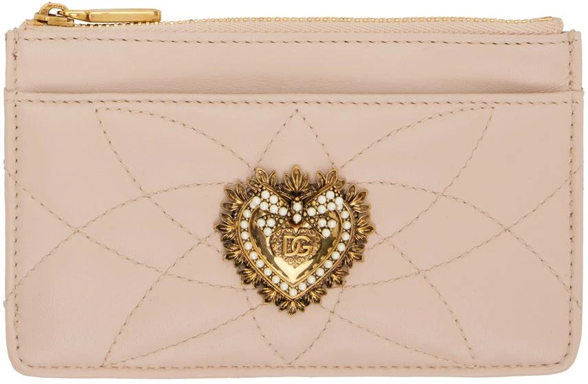 商品Dolce & Gabbana|Pink Devotion Card Holder,价格¥4308,第1张图片