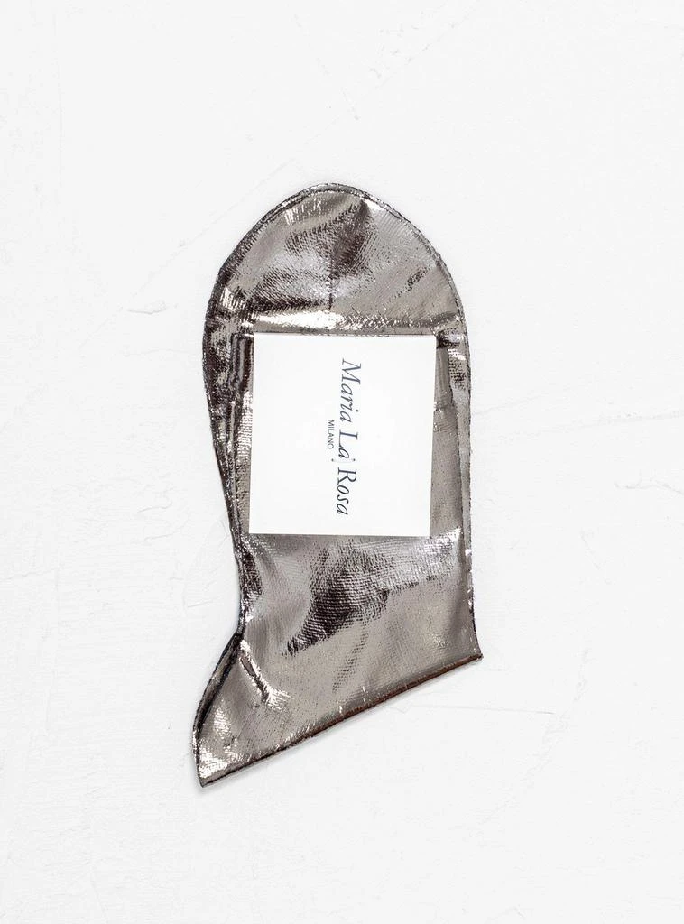 商品MARIA LA ROSA|MARIA LA ROSA short socks nuvola laminato grey,价格¥501,第2张图片详细描述