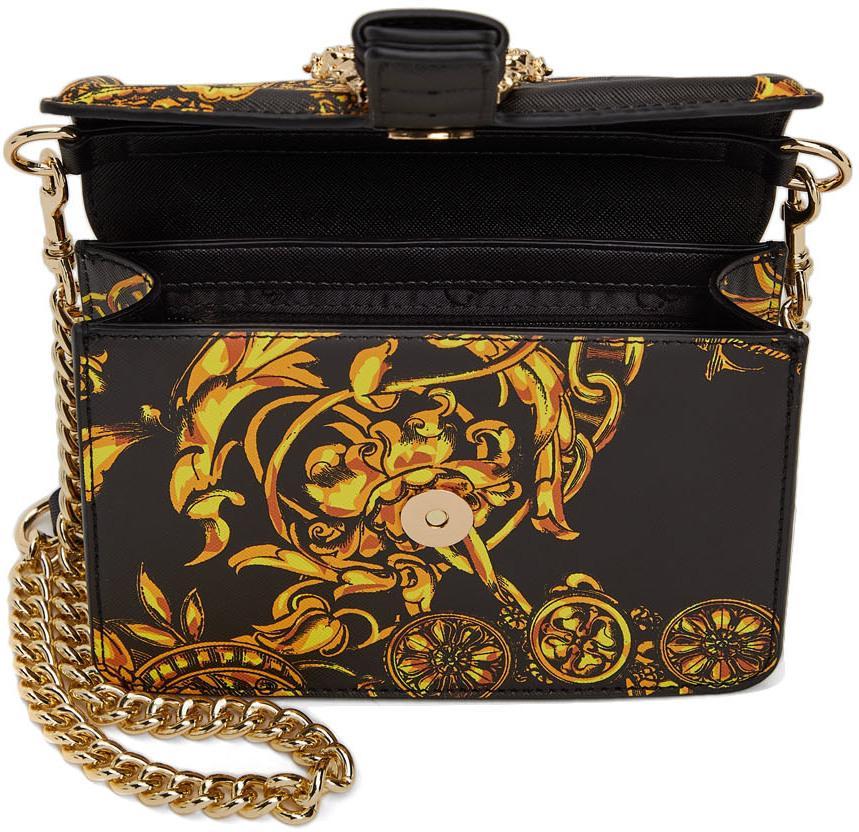 商品Versace|Black Baroque Buckle Bag,价格¥1562,第7张图片详细描述
