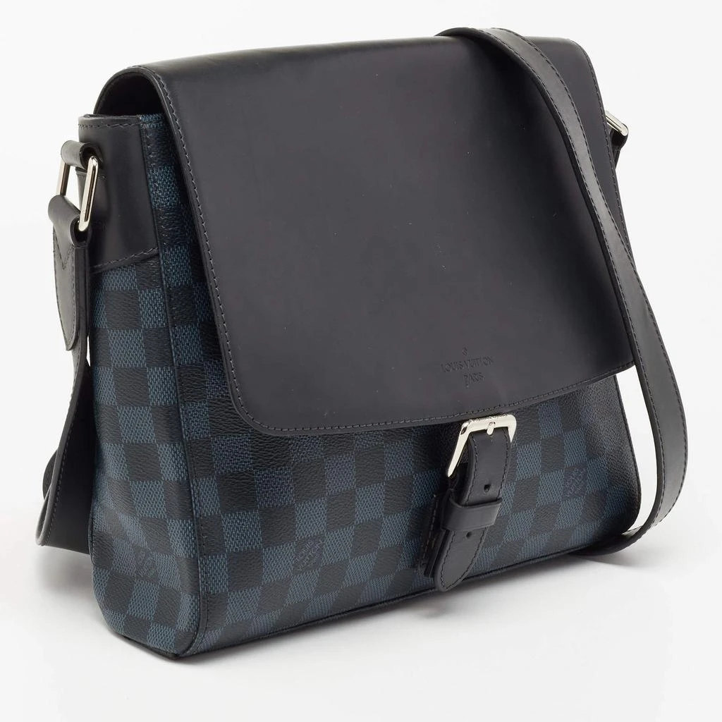 商品[二手商品] Louis Vuitton|Louis Vuitton Damier Cobalt Coated Canvas Newport Messenger PM Bag,价格¥8797,第3张图片详细描述