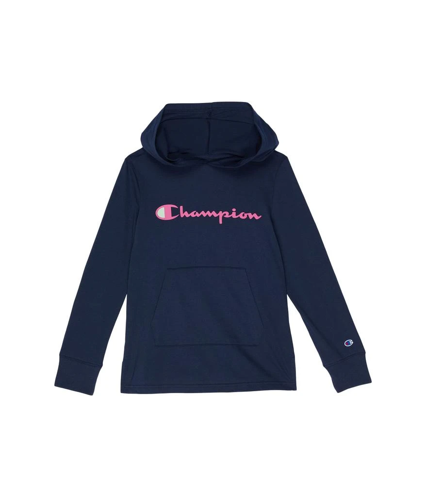 商品CHAMPION|Classic Script Hoodie Jersey Tee (Big Kids),价格¥180,第1张图片