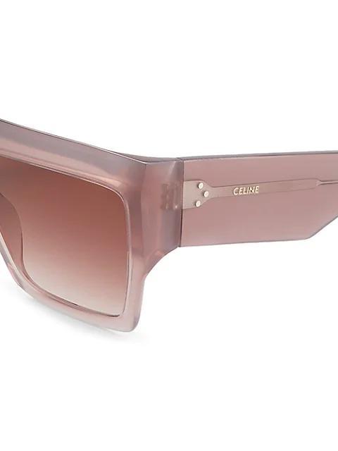 商品Celine|Translucent Rectangular Shield Sunglasses,价格¥3454,第5张图片详细描述