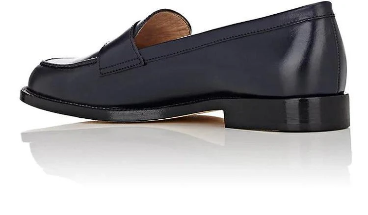 商品Manolo Blahnik|Vazca Leather Penny Loafers,价格¥3339,第3张图片详细描述