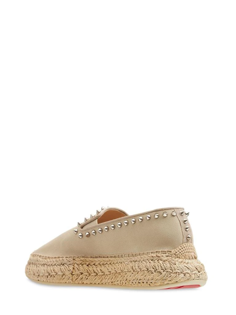 商品Christian Louboutin|30mm Espaboat Cotton Canvas Espadrilles,价格¥6582,第3张图片详细描述