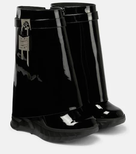 商品Givenchy|Shark Lock leather ankle boots,价格¥9783,第1张图片