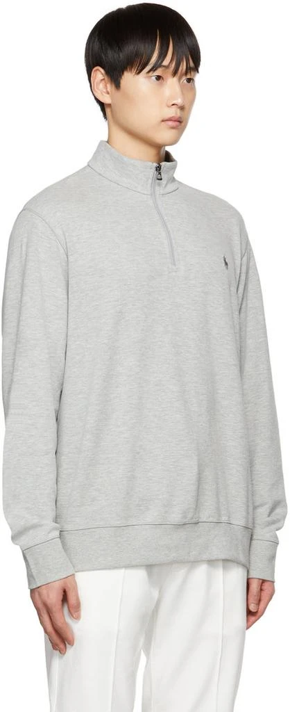 商品Ralph Lauren|Gray Half-Zip Sweatshirt,价格¥514,第2张图片详细描述