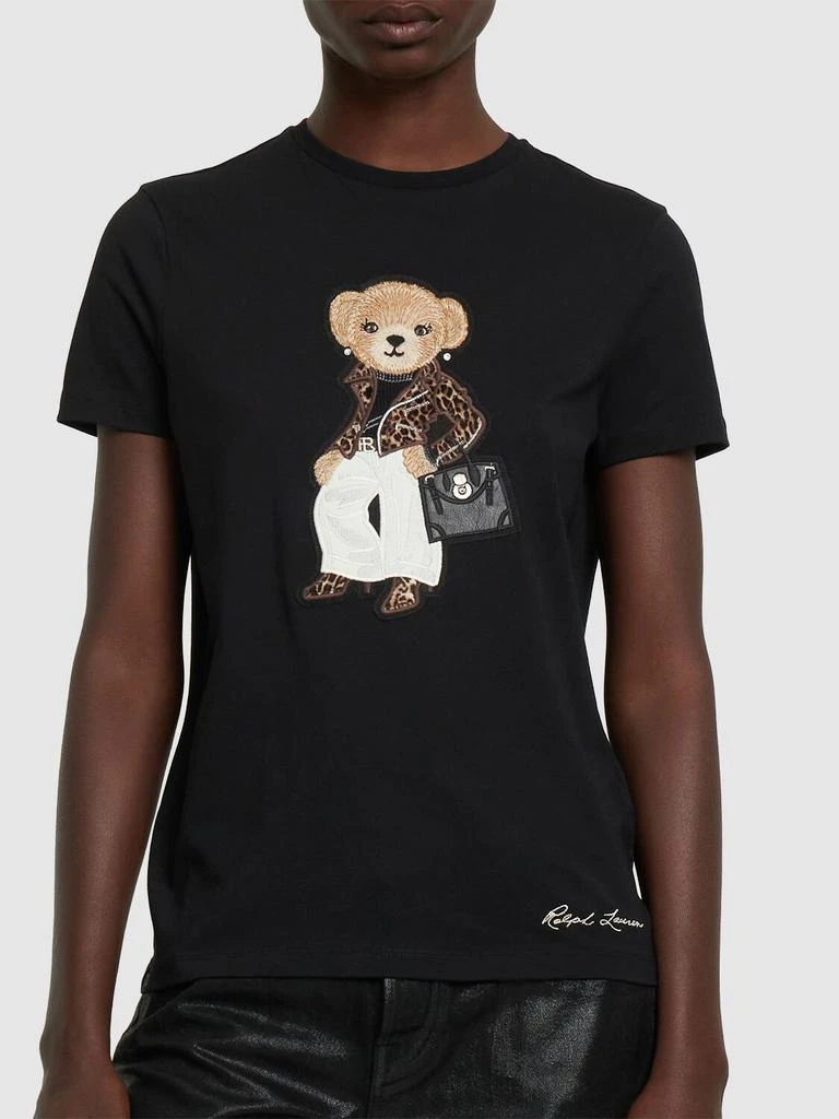 商品Ralph Lauren|Bear Embroidered Jersey T-shirt,价格¥2890,第2张图片详细描述