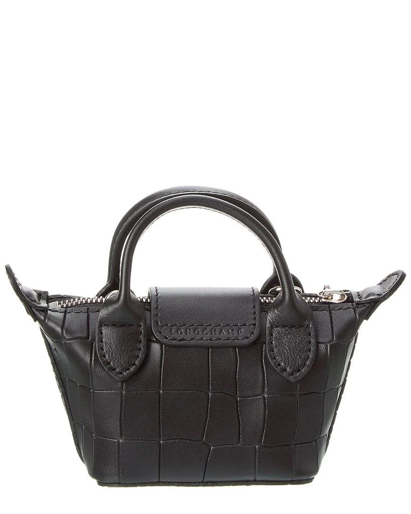 商品Longchamp|Longchamp Le Pliage Cuir XXS Croc-Embossed Leather Pouch,价格¥1827,第2张图片详细描述