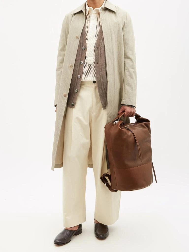 商品Lemaire|Grained-leather backpack,价格¥12367,第2张图片详细描述