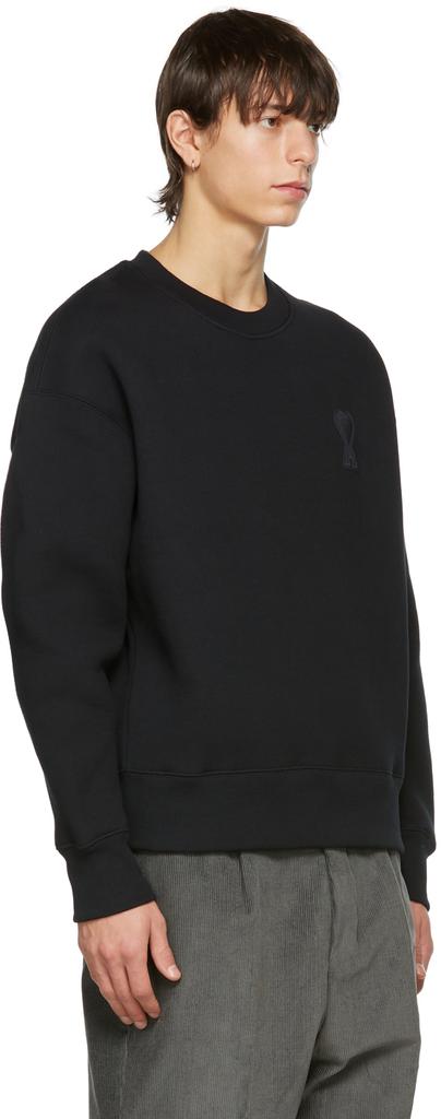 Black Cotton Oversize Sweatshirt商品第2张图片规格展示