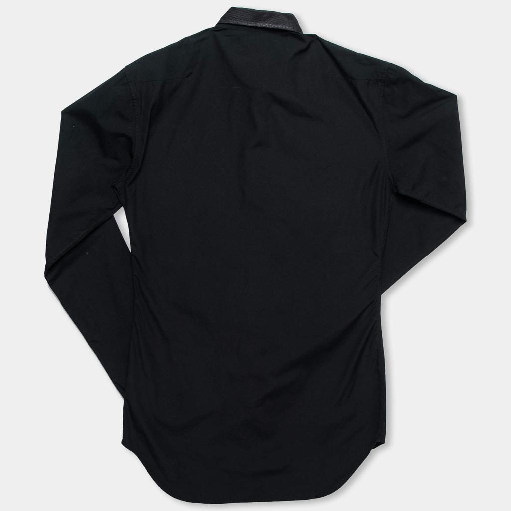 Dior Black Cotton Button Front Long Sleeve Shirt S商品第2张图片规格展示