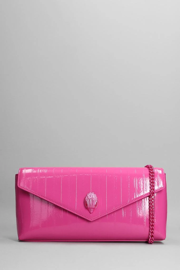 商品Kurt Geiger|Kurt Geiger Shoreditch Envelope Shoulder Bag In Fuxia Patent Leather,价格¥1734,第1张图片