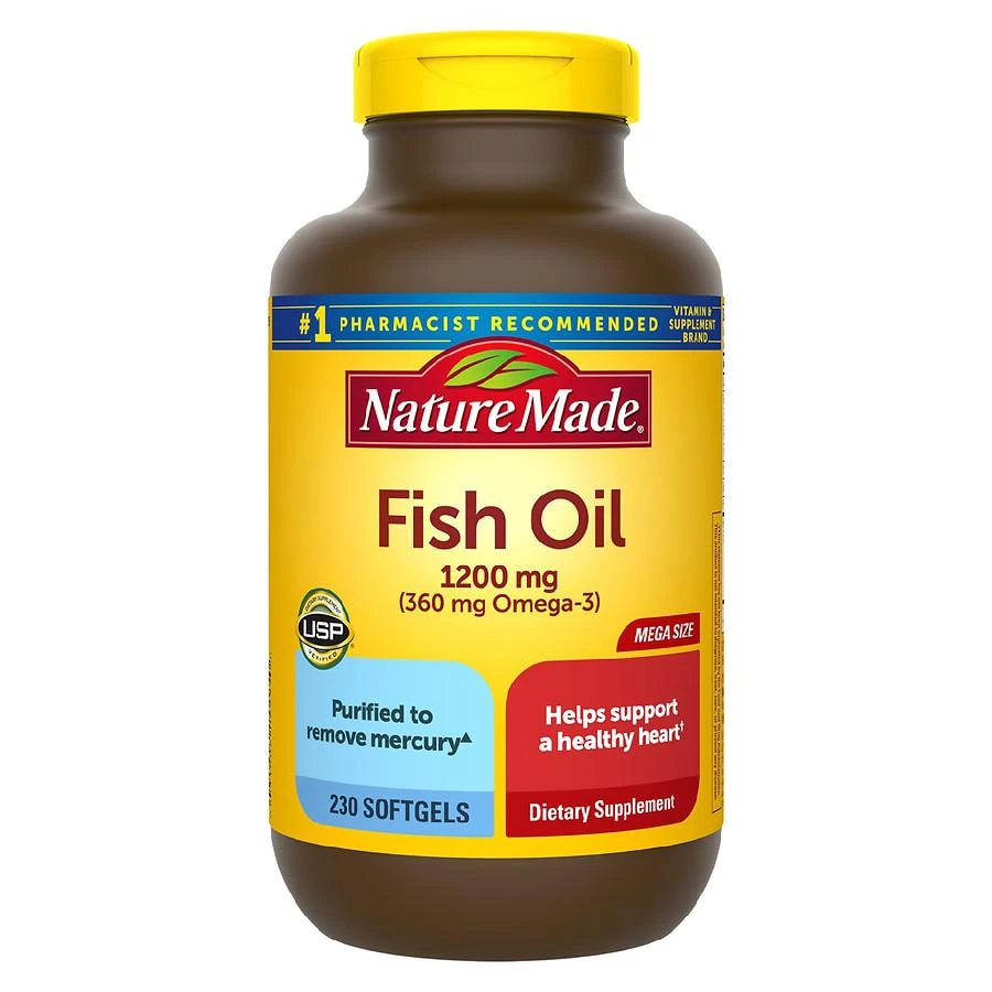 商品Nature Made|Fish Oil 1200 mg Softgels,价格¥119,第1张图片