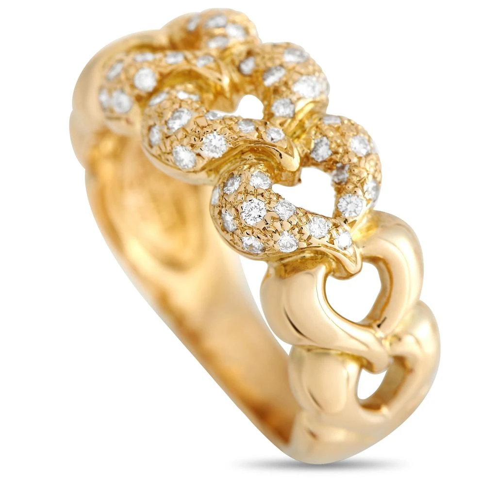 商品[二手商品] Van Cleef & Arpels|Van Cleef & Arpels 18K Yellow Gold Diamond Heart Ring,价格¥22837,第1张图片