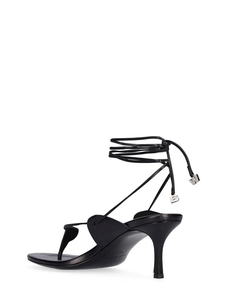 商品Alexander Wang|65mm Lucienne Leather Thong Sandals,价格¥1694,第3张图片详细描述