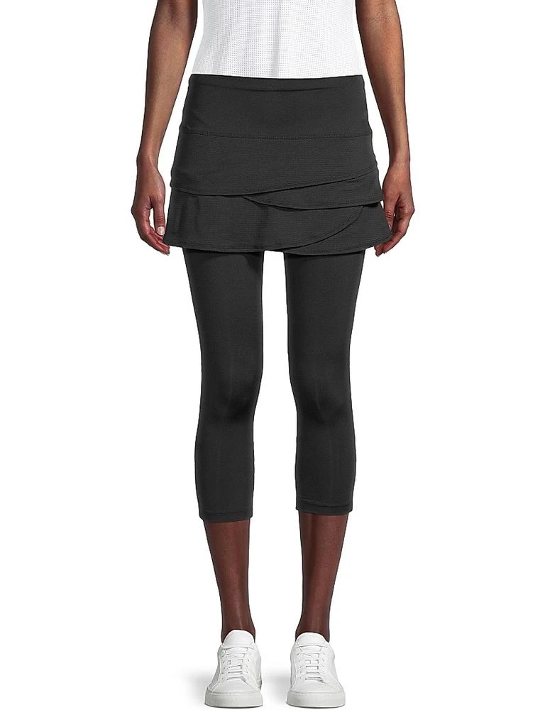 商品Lucky in Love|Scalloped 2-Piece Capri Legging Set,价格¥553,第3张图片详细描述