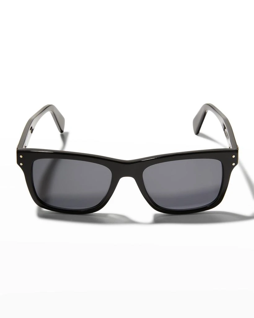 商品Salvatore Ferragamo|Men's Double Gancini Rectangle Sunglasses,价格¥2148,第3张图片详细描述