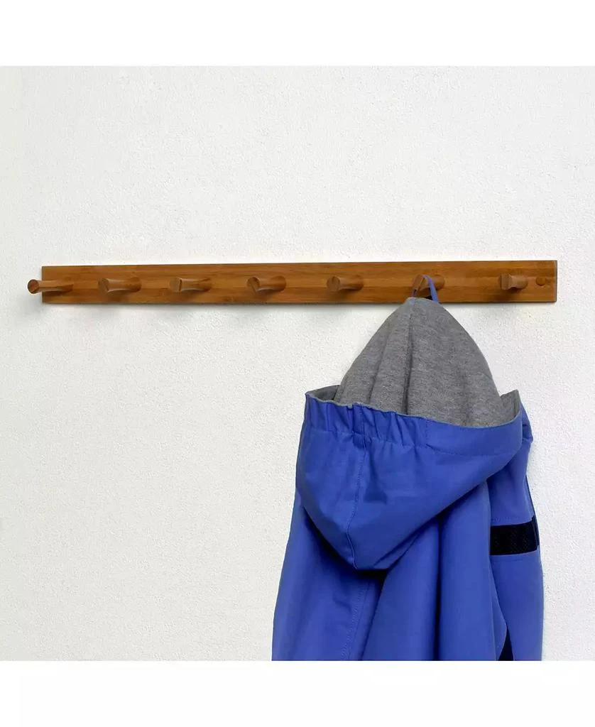 Diversified Wall-Mounted 7 Peg Wood Hook Rack 商品