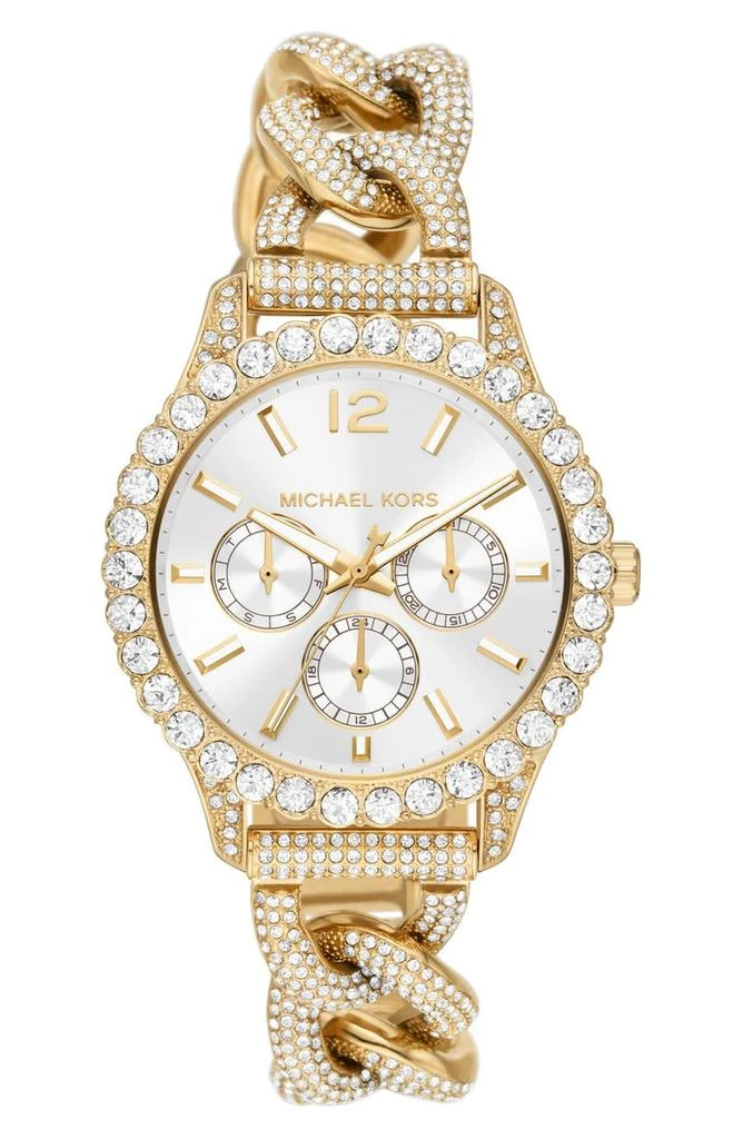 商品Michael Kors|Layton Pavé Chronograph Bracelet Watch, 39mm,价格¥2102,第1张图片