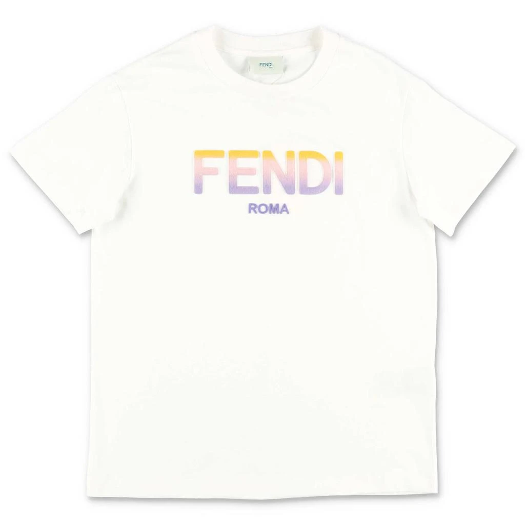 商品Fendi|Fendi Kids Logo Printed Crewneck T-Shirt,价格¥2476,第1张图片