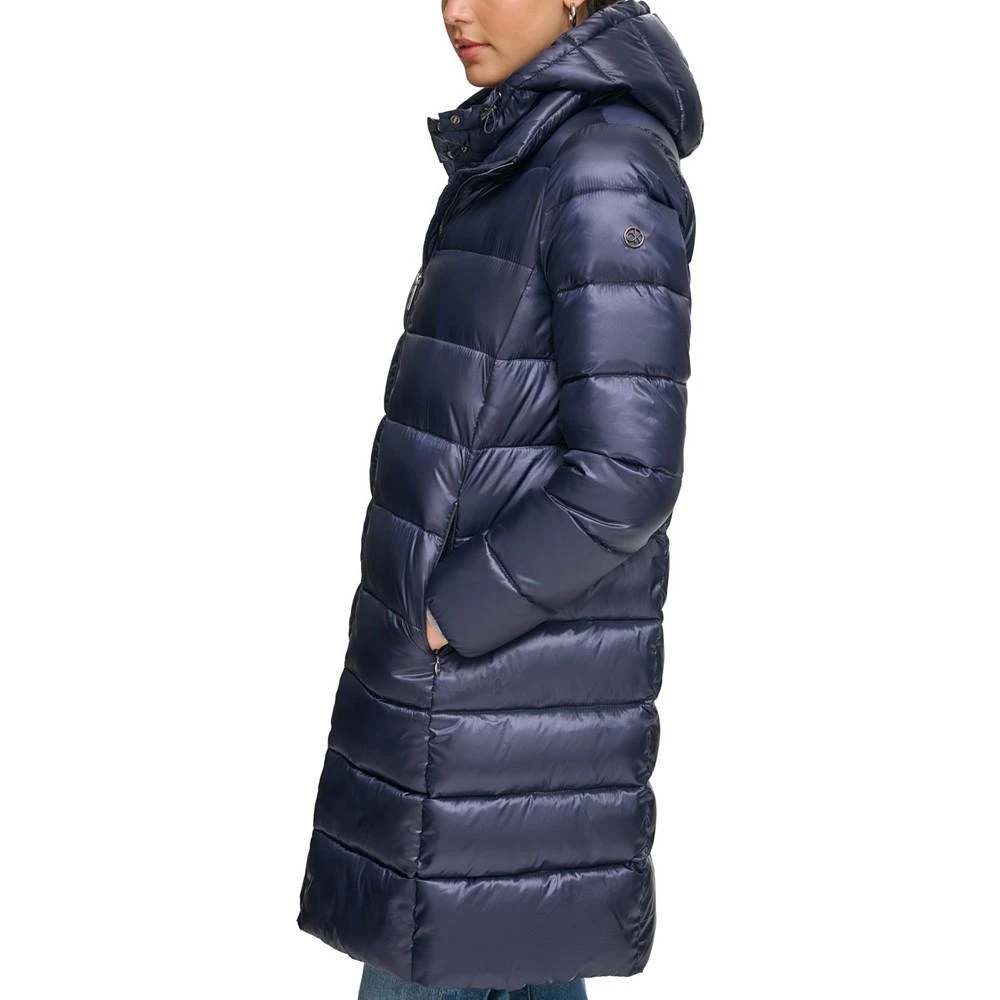 商品Calvin Klein|Women's Shine Bibbed Hooded Packable Puffer Coat, Created for Macy's,价格¥878,第3张图片详细描述