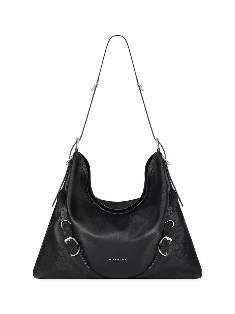早い者勝ち【GIVENCHY】Voyou ラージ ショルダーバッグ Givenchy Voyou レザーショルダーバッグ | ブラック | FARFETCH JP